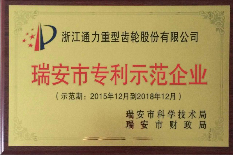 浙江8868体育荣获瑞安市专利示范企业